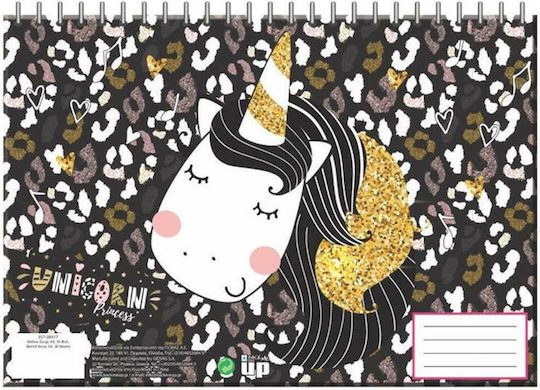 Back Me Up Drawing Pad Glitter Unicorn 1pcs