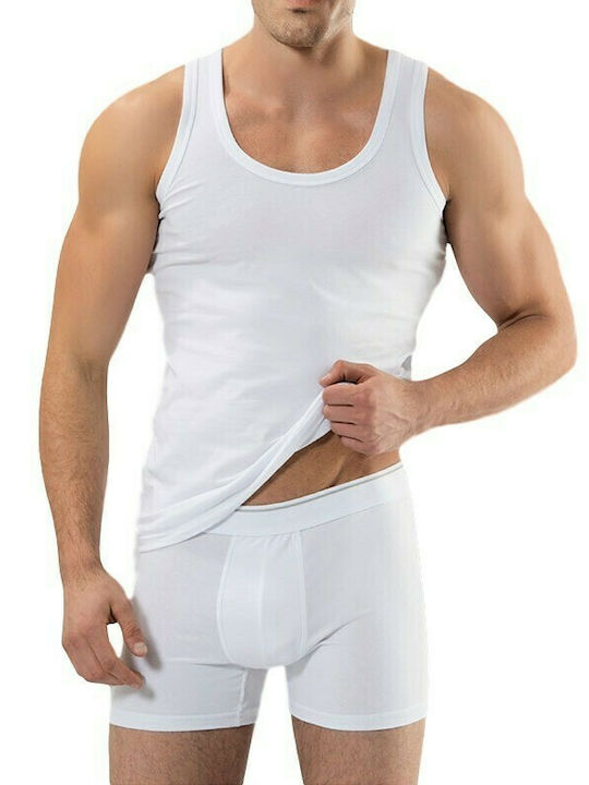 Namaldi 195 Men's Sleeveless Undershirt White