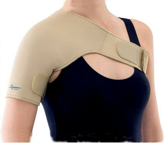 E-Life Bracing Schiene Schulter Neopren in Beige Farbe E-SH001