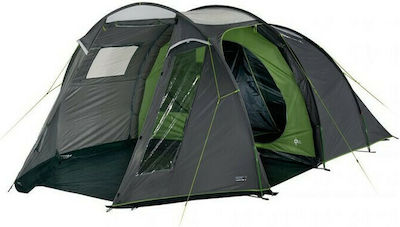 High Peak Ancona 5.0 Camping Tent Tunnel Gray with Double Cloth 4 Seasons for 5 People 300x210x185cm