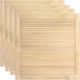 vidaXL Rechteckig Bücherregal Tür aus Massivholz in Beige Farbe 61.5x59.4cm 151123 4Stück