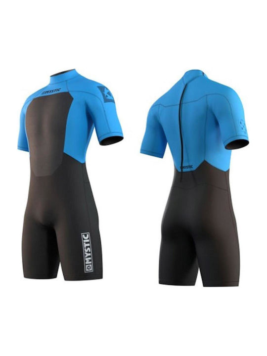 Mystic Brand Shorty Monoshort Costum De Neopren Dublu Căptușit Cu Fermoar Global Albastru 3mm