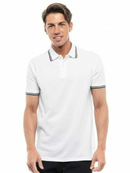 Splendid Men's Short Sleeve Blouse Polo White