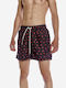 Men's Swimwear Shorts Black with Patterns
