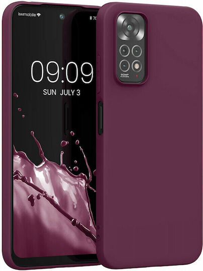 KWmobile Back Cover Silicone Bordeaux Violet (Redmi Note 11 / 11S 4G)