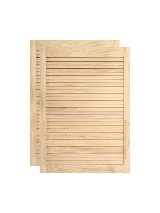 vidaXL Rectangular Bookcase Door made of Solid ...
