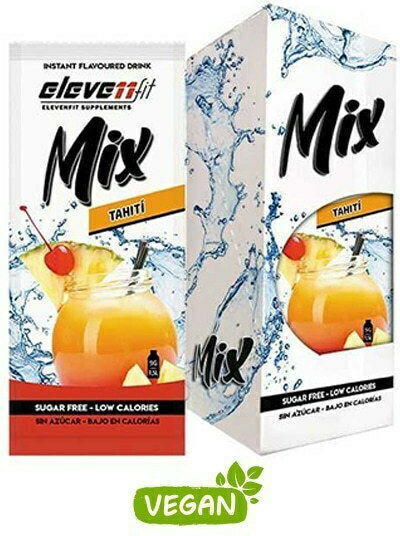 Eleven Fit Suc în Pudră Mix Tahiti Fructe tropicale / Cireșe Fără zahăr 9gr 12buc