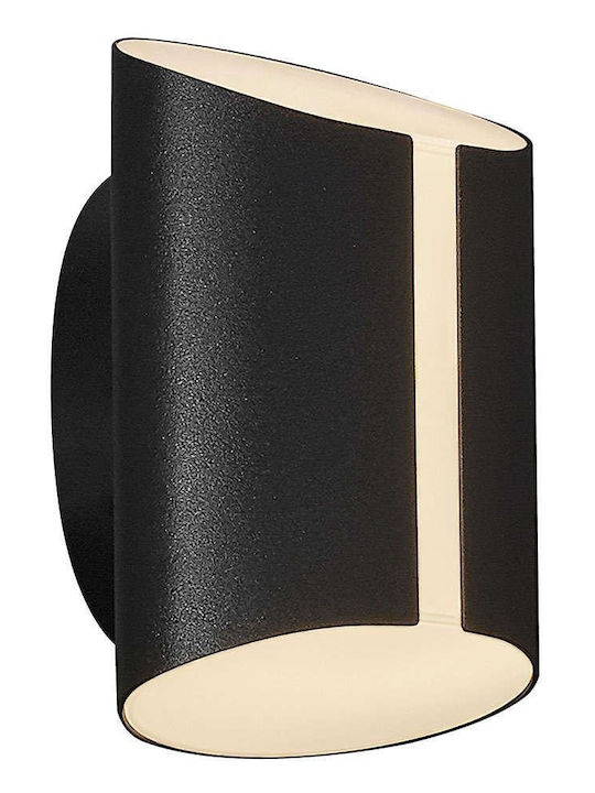 Nordlux Grip Waterproof Wall-Mounted Outdoor Ceiling Light with Integrated LED Black