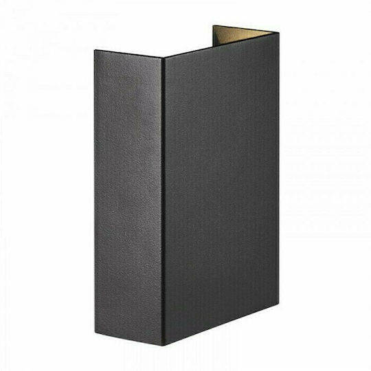 Nordlux Fold 15 Aplica de exterior montată pe perete LED IP54 6.4W cu Alb Cald Lumină 10.5x21x21εκ.