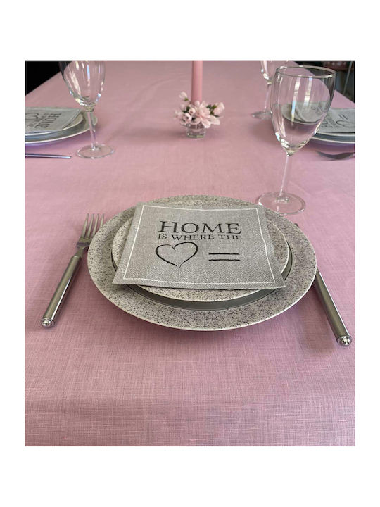 Palatex Checkered All Linen Pink 150x150cm