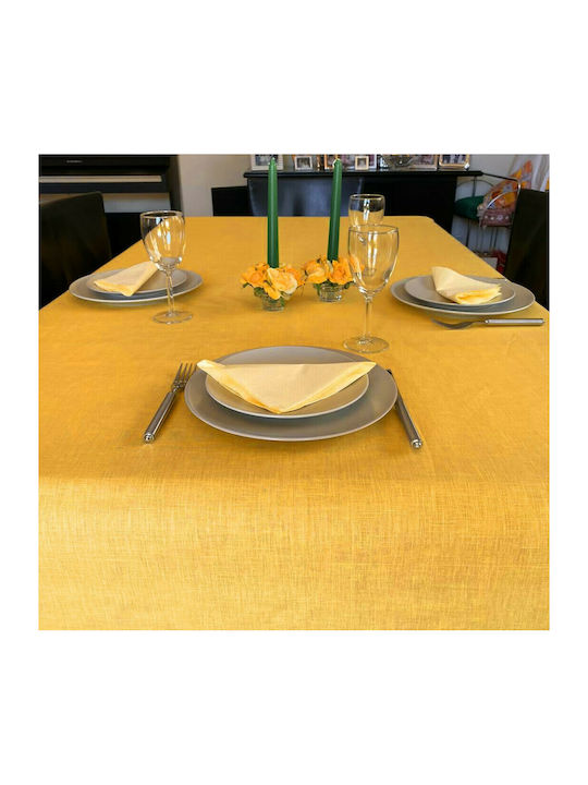 Palatex Checkered All Linen Gold 150x150cm