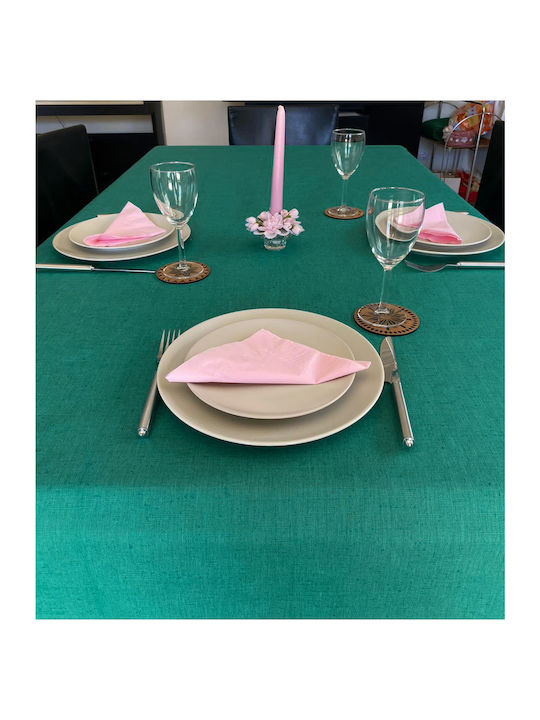 Palatex Tischtuch Leinen All Linen Green 150x190cm