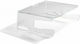 Bakker Elkhuizen Q-riser 100 Schreibtisch Halterung Monitor Transparent