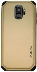 Motomo Tough Armor Silicone Back Cover Durable Gold (Galaxy S9)