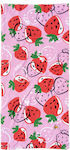 Tortue Strawberries Παιδική Πετσέτα Θαλάσσης 140x70εκ.