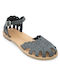 Women's Climatsakis sandals with clasp grey 701