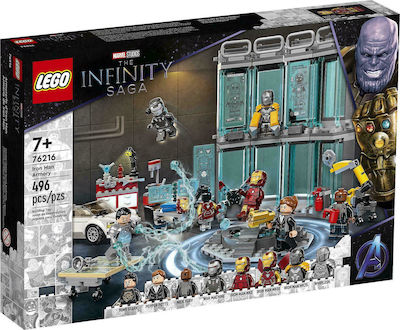 Lego Marvel Iron Man Armoury pentru 7+ ani