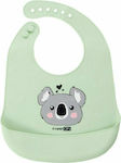 FreeOn Animal Waterproof Bib Silicone with Button & Pocket Mint for 6 m+ 39449