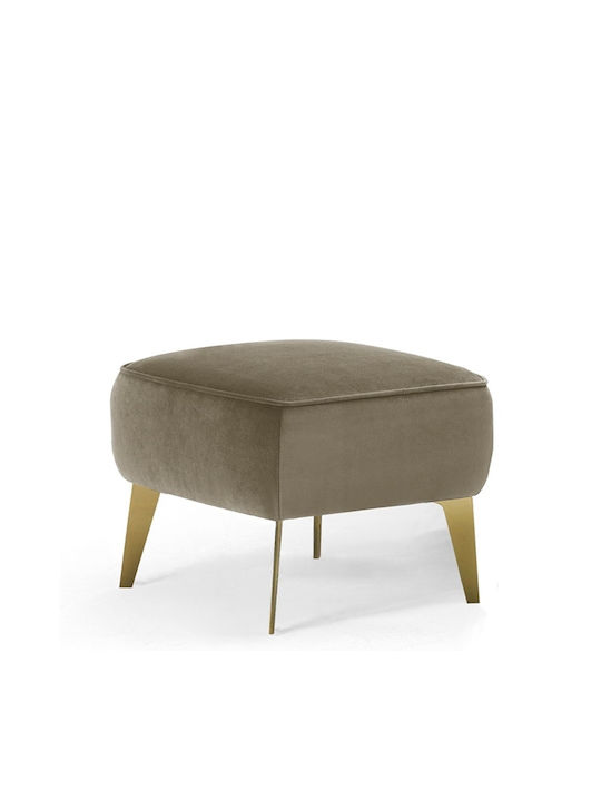 Stools Footstool Upholstered with Velvet Palais Taupe 1pcs 55x55x43cm