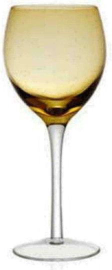 Cryspo Trio Amber Glass Water made of Glass Irid Goblet 360ml