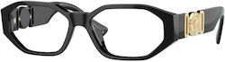 Versace Plastic Eyeglass Frame Black VE3320U GB1