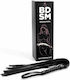 Secretplay BDSM Playing Kinky Whip Black Bondage Whip in Black Color