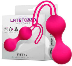 LateToBed Love Balls Fitty 3 Вагинални топки 62gr Rose Red