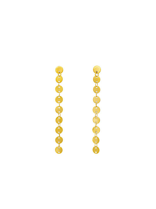 Gold Plated Steel Earrings Pendant code 103148