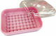 AGC Plastic Soap Dish Countertop Pink