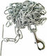 Cresman Hundeleine/Führleine Kette Verzinkt in Silber Farbe 2m x 0.5cm