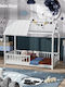 Sky Kids Bed Montessori Single White for Mattress 90x200cm