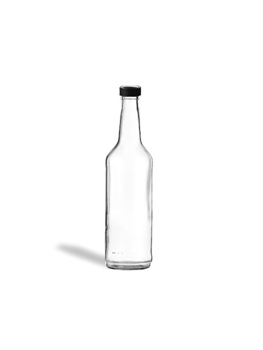 Μπουκάλι Νερού Γυάλινο με Βιδωτό Καπάκι Διάφανο 500ml