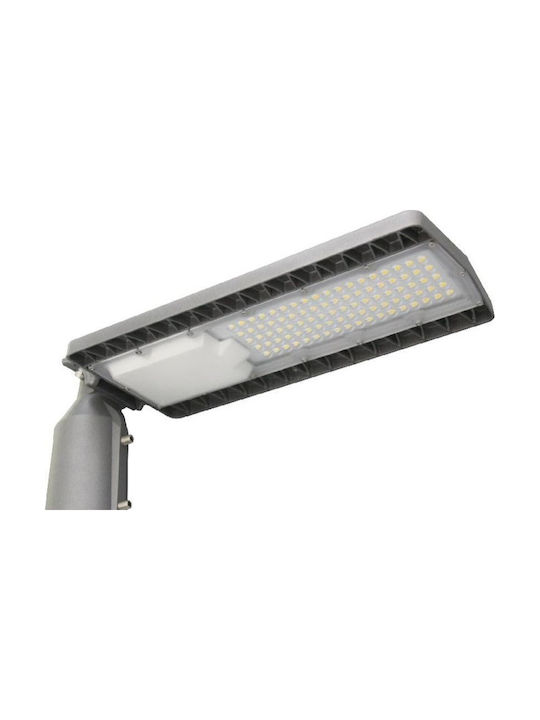 Aca Εξωτερικό Φωτιστικό LED Δρόμου 90W με Φυσικό Λευκό Φως IP66 Γκρι