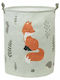A Little Lovely Company Children's Laundry Basket made of Fabric Forest Friends Gray 40x50x40cm 1pcs