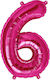 40" Ballon Fuchsia Nummer 6