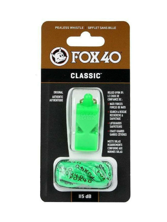 Fox 40 Classic Fluier sportiv Antrenori cu cablu