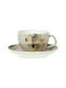 Cryspo Trio Country Porcelain Espresso Cup Set 70ml Beige