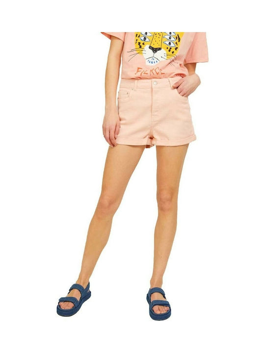Women's Jean High-waisted Shorts Tropical Peach