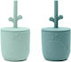 Done by Deer Baby Cups made of Silicone Blue 2pcs 120ml