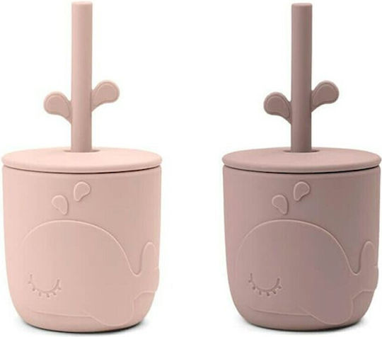 Done by Deer Baby Cups Wally made of Silicone Pink 2pcs 120ml for 6m+m+