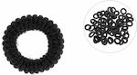 Due esse Black Thick Hair Ties Hair Scrunchies Black 60pcs 15-216996