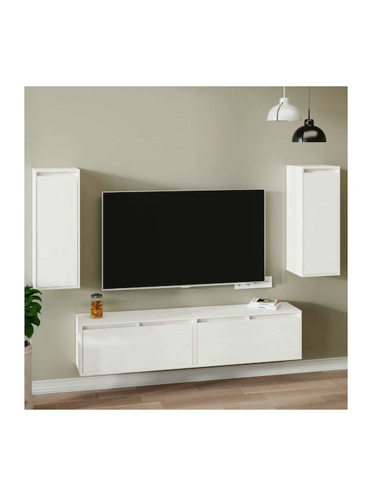 Wand Wohnzimmer Nischenschrank aus Massivholz W...