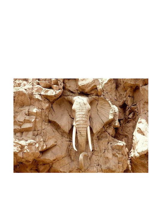 Self-adhesive Wall Mural Stone Elephant (South Africa) Beige 98x70cm