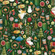 Svoora Svoora Опаковъчна хартия Christmas Ролка Коледно Опаковъчна хартия за Подарък Зелен 70см.