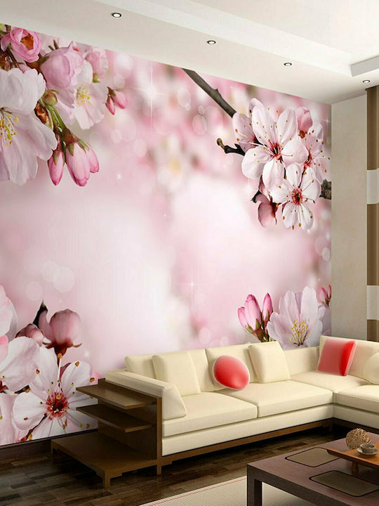 Fototapet de Perete 250x175cm Spring Cherry Blossom Tesatura