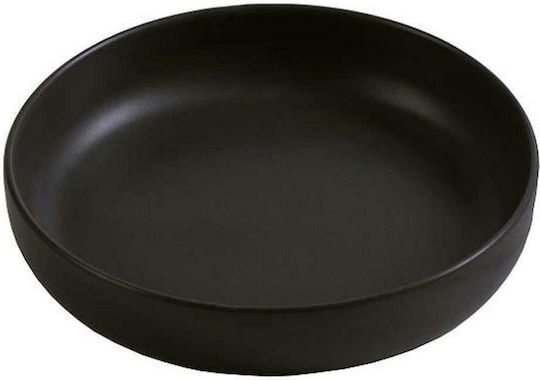 Espiel Terra Plate Soup made of Porcelain Black with Diameter 20cm 6pcs