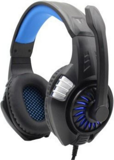 Komc G308 Over Ear Gaming Headset με σύνδεση USB Μπλε