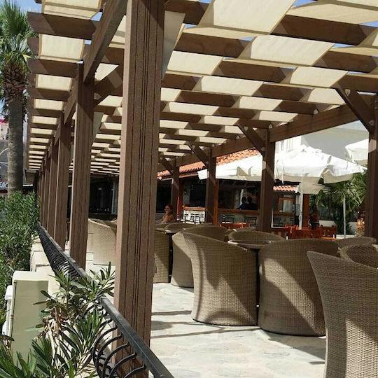 Garden Pergola Made of Plastic with Ceiling 300x300cm