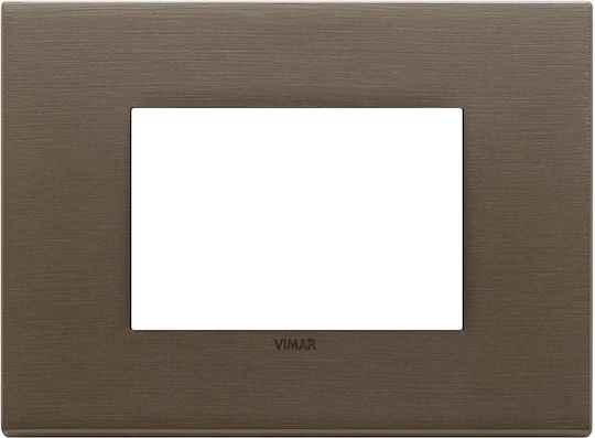 Vimar Eikon Exe Schalterrahmen 1-fach Horizontale Montage in Bronze Farbe 22653.12