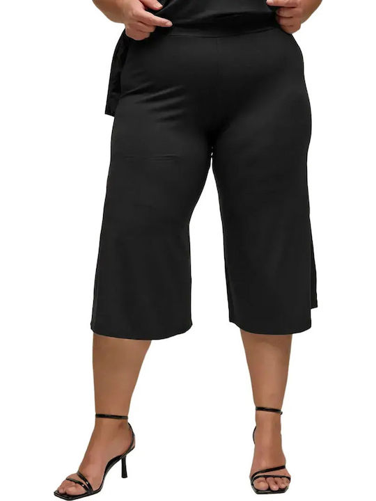 Bodymove Damen Hoch tailliert Stoff Hose Schwarz